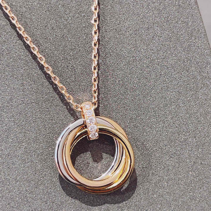 Aura TRINITY HALSKETTE GOLD DIAMANTEN