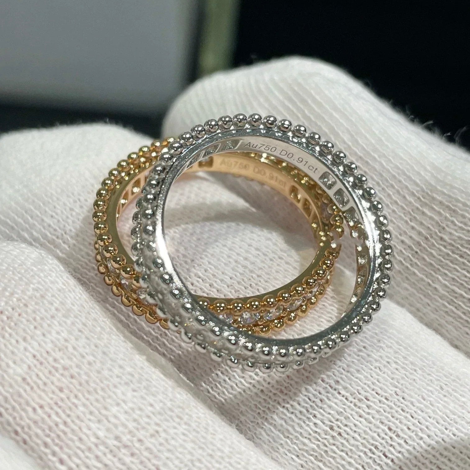 Aura PERLEE DIAMOND SILVER RING