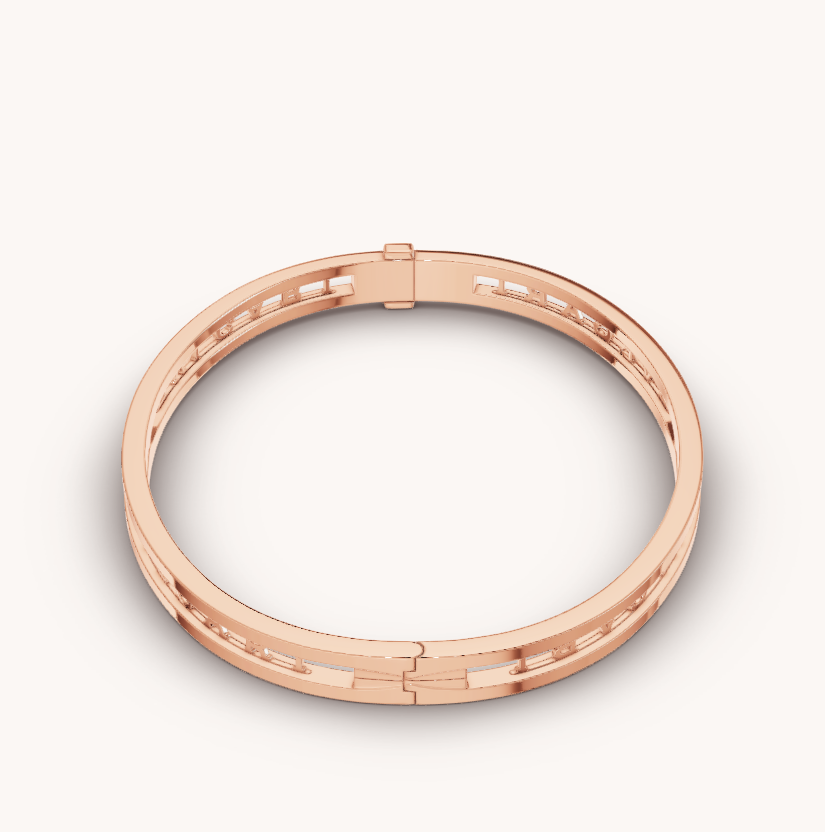[⭐Veya]ZERO 1 SPIRAL LOGO ARMBAND ROSÉGOLD