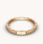 [⭐Veya]ZERO 1 SPIRAL- UND DIAMANTBESETZTES GOLDARMBAND
