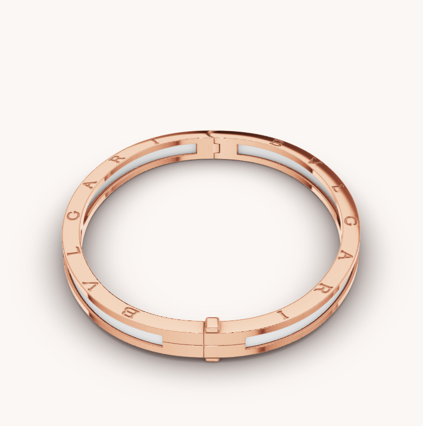 [⭐DORISW]ZERO 1 PINK GOLD WITH WHITE CERAMIC BRACELET