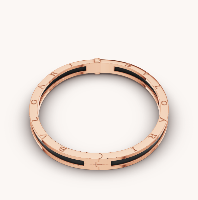[⭐Veya]ZERO 1 PINKGOLD MIT SCHWARZEM KERAMIKARMBAND