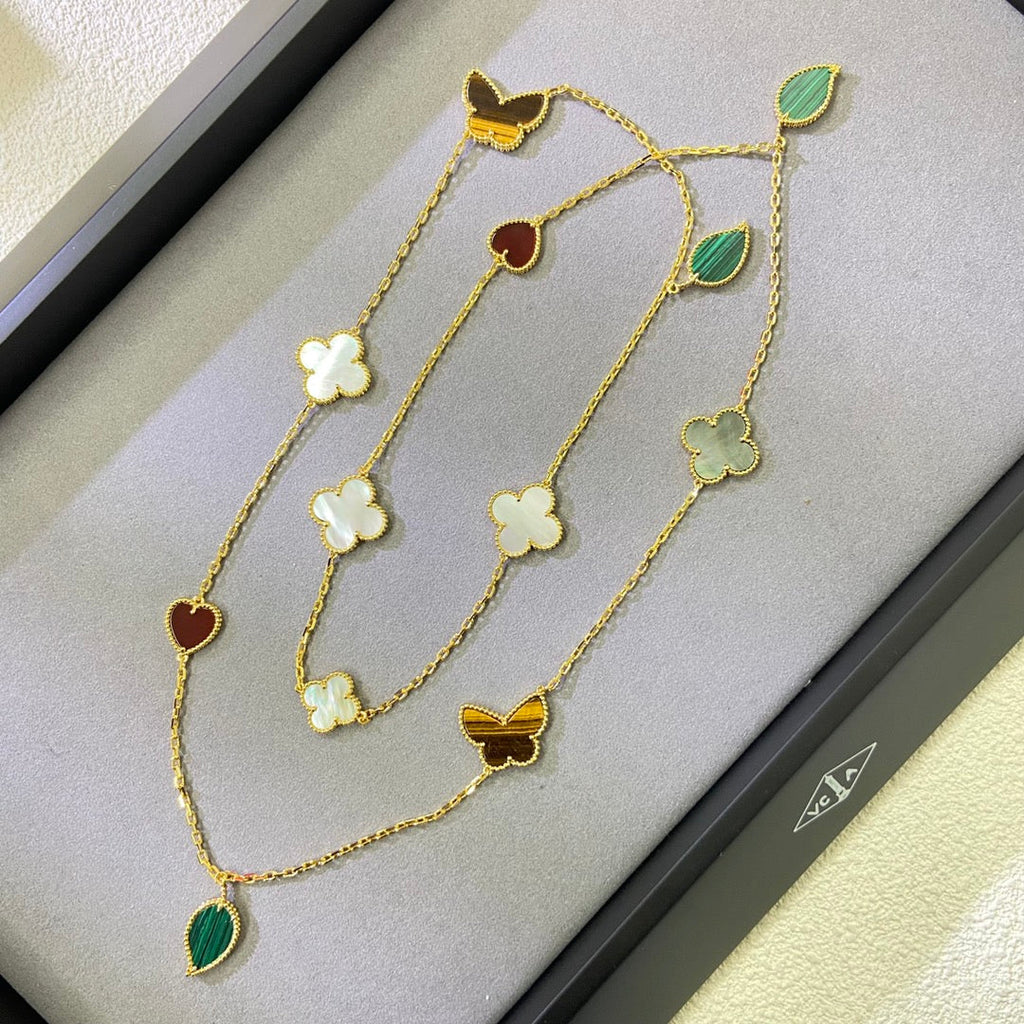 [Aura ] Lucky Alhambra Lange Halskette – 12 Designs