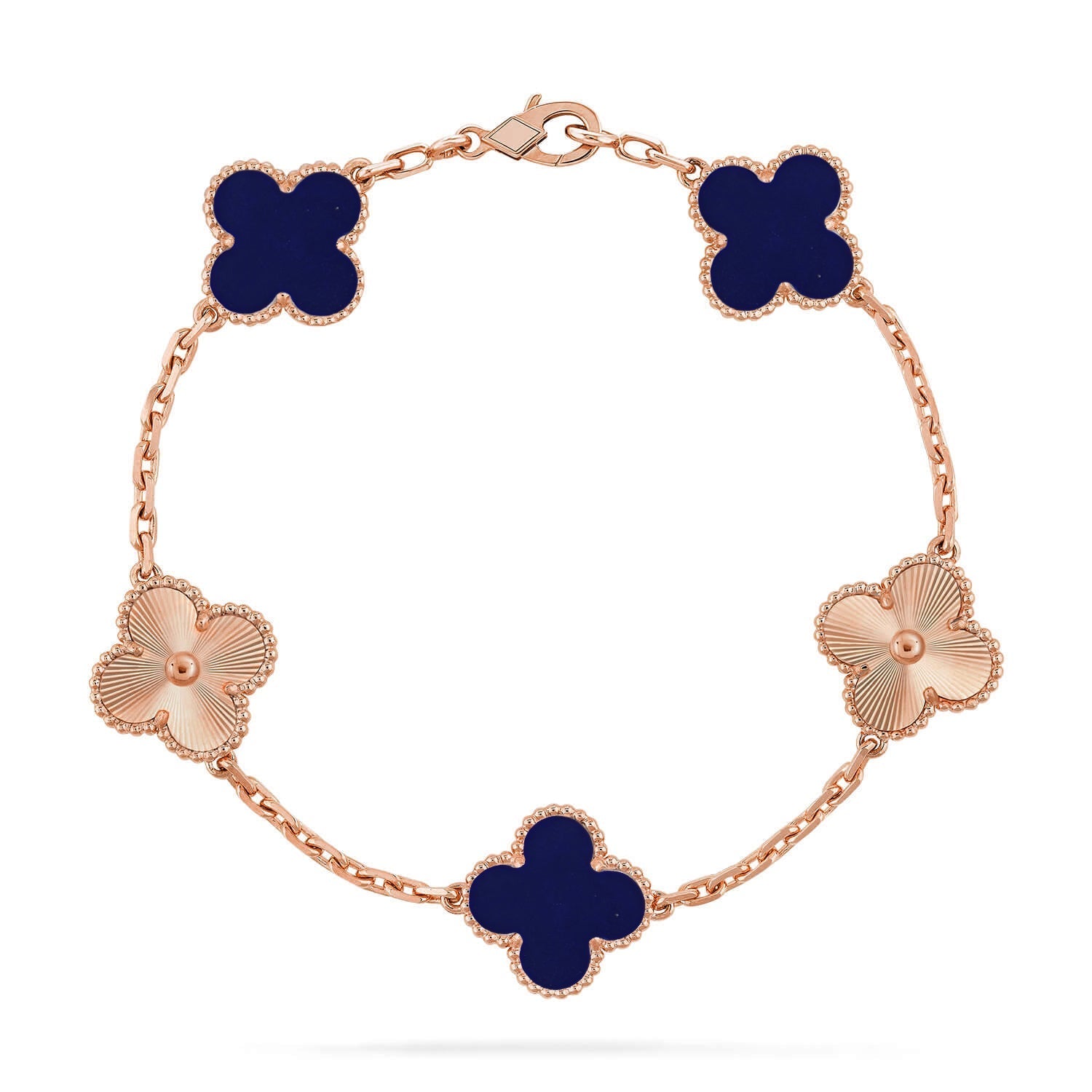 [Aura ]New CLOVER 5 MOTIF LAPIS LAZULI BRACELET COLLECTION