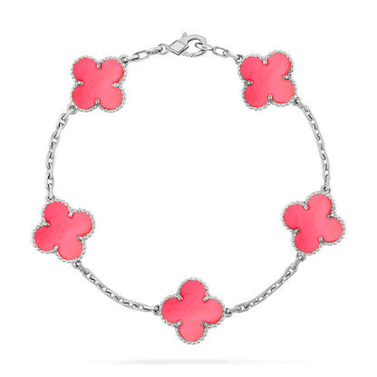 [Aura ]Neue CLOVER 5 MOTIVE ROSÉ-PERLMUTT-ARMBAND-KOLLEKTION