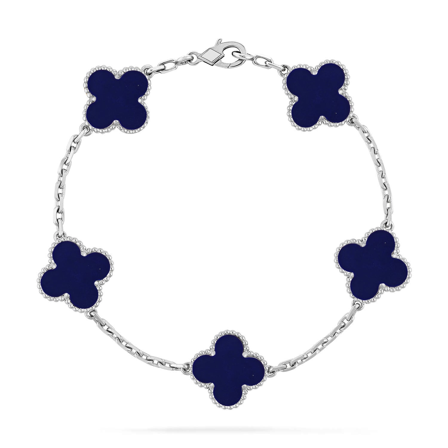 [Aura ]New CLOVER 5 MOTIF LAPIS LAZULI BRACELET COLLECTION