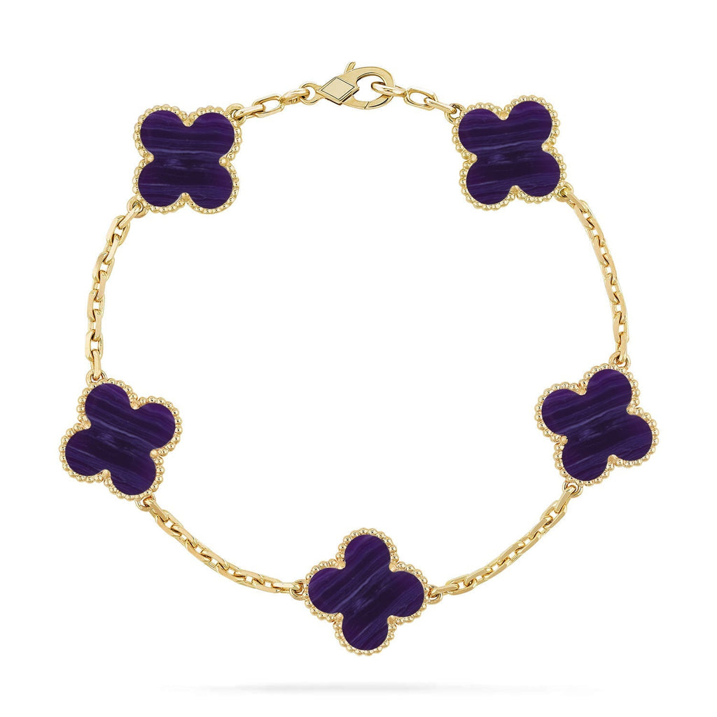 [Aura ]Neue Armband-Kollektion „CLOVER 5 MOTIF PURPLE STRIPES“