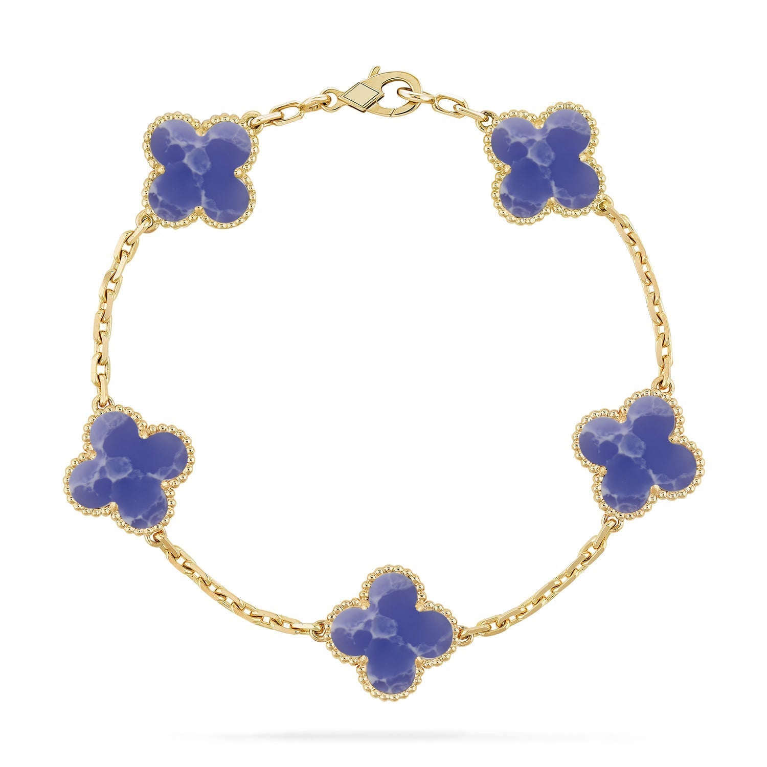 [Aura ]New CLOVER 5 MOTIF BLUE VEINS BRACELET COLLECTION
