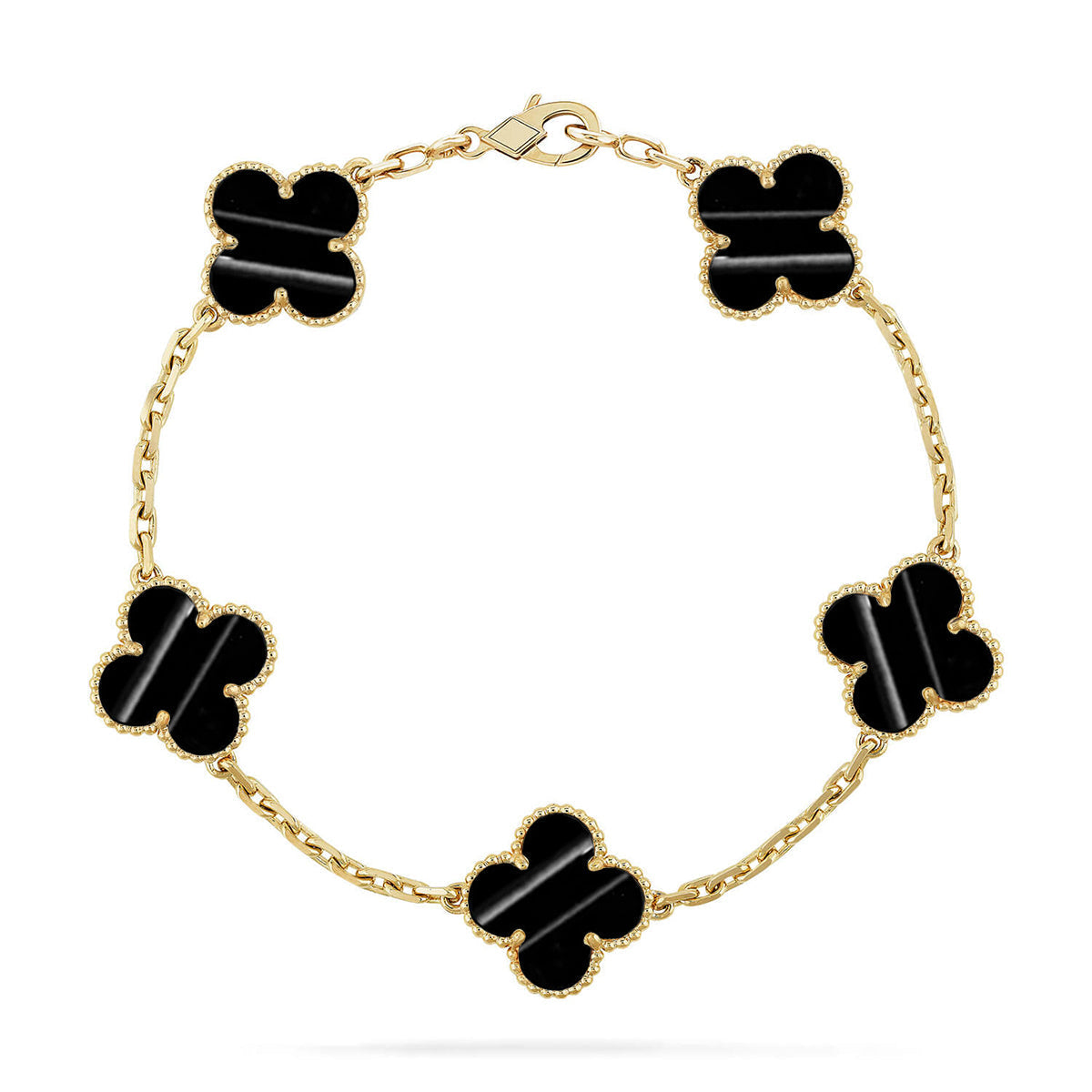 [Aura ]New  CLOVER 5 MOTIF PULSAR STONE BRACELET COLLECTION