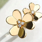 Aura CLOVER COMOS GOLD DIAMOND RING