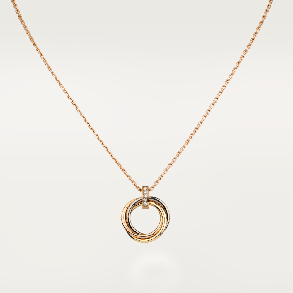 Aura TRINITY NECKLACE GOLD  DIAMONDS