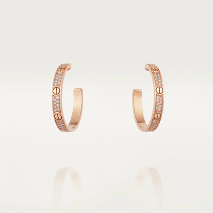 Aura LOVE DIAMOND ROSÉGOLDENE CREOLEN