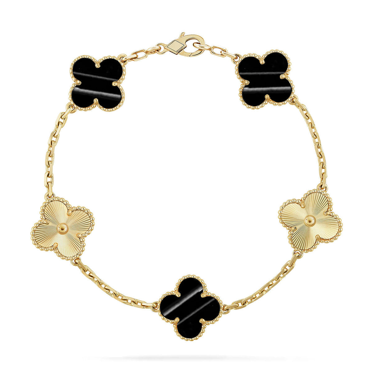 [Aura ]New  CLOVER 5 MOTIF PULSAR STONE BRACELET COLLECTION