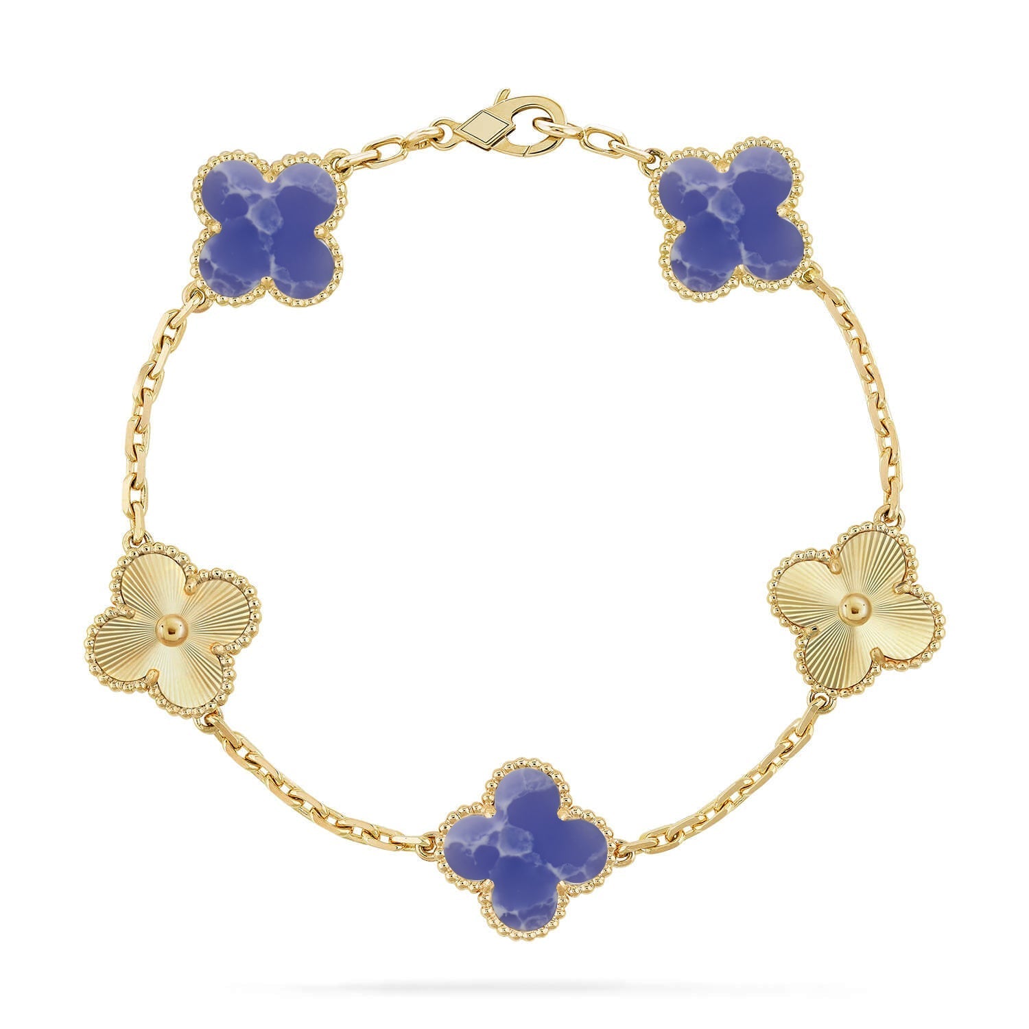 [Aura ]New CLOVER 5 MOTIF BLUE VEINS BRACELET COLLECTION