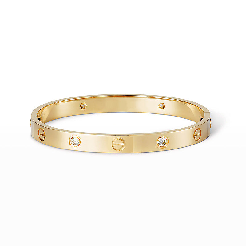 Aura LOVE BRACELET 6.1MM 4 DIAMONDS