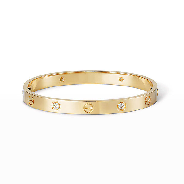 [⭐Aura ]LOVE BRACELET 6.1MM 4 DIAMONDS