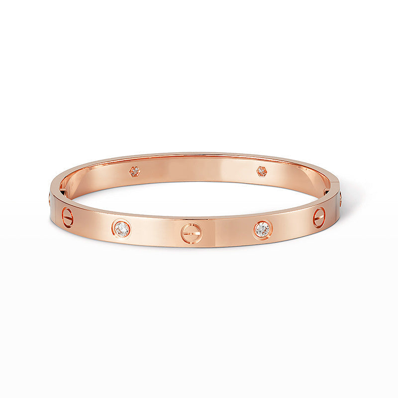 Aura LOVE BRACELET 6.1MM 4 DIAMONDS