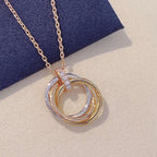 Aura TRINITY NECKLACE GOLD  DIAMONDS