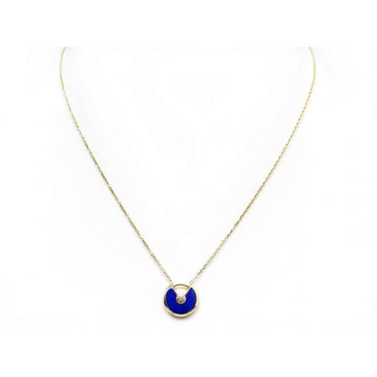 [⭐Aura ]AMULETTE ROSE GOLD AGATE NECKLACE
