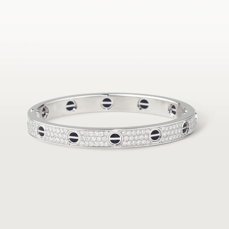 Aura LOVE BRACELET 6.1MM DIAMOND-PAVED CERAMIC