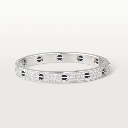 [⭐Aura ]LOVE BRACELET 6.1MM DIAMOND-PAVED CERAMIC