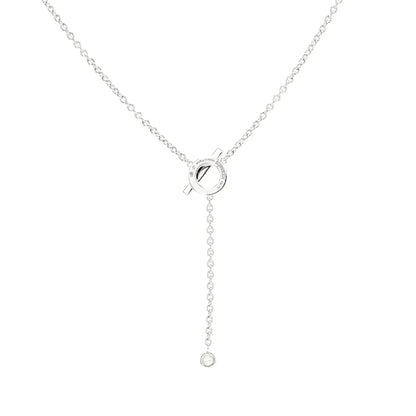 [⭐Aura ]FINESSE SILVER DIAMOND NECKLACE