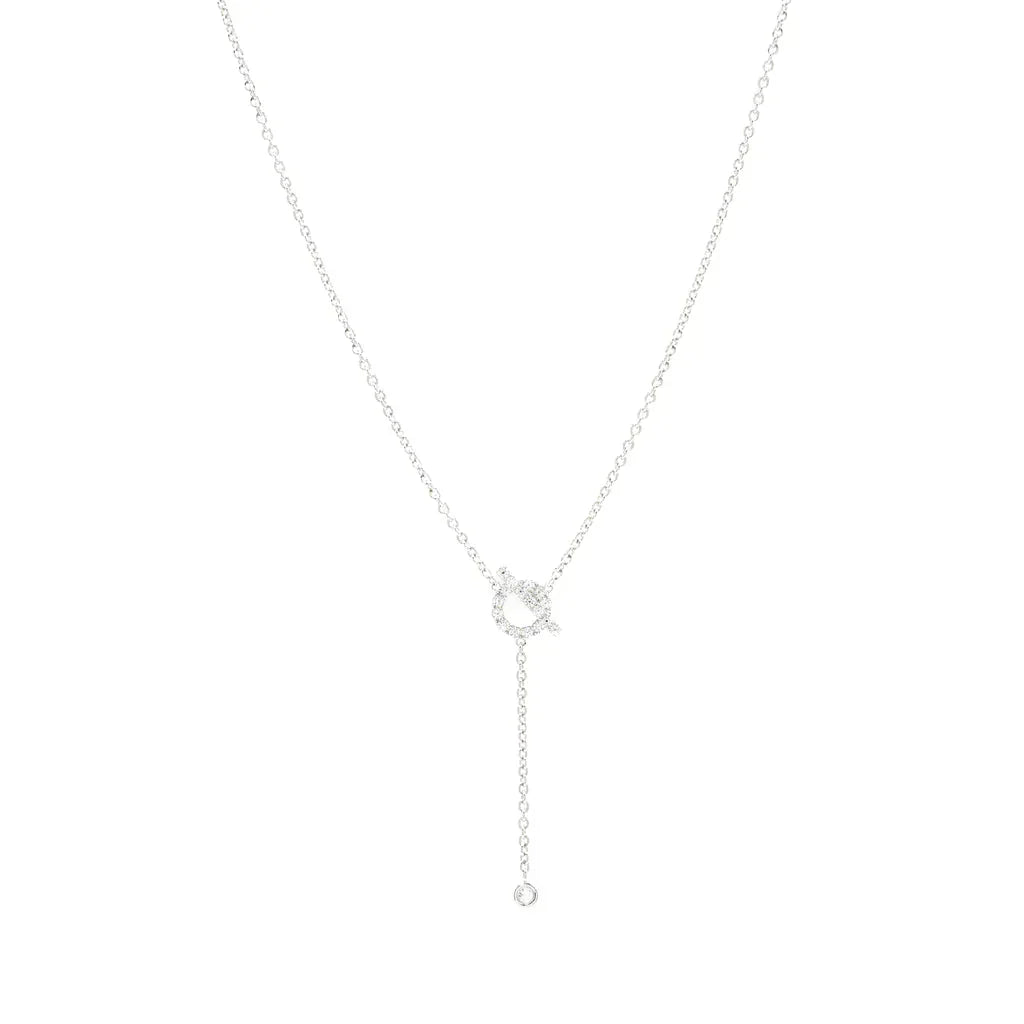 Aura FINESSE SILVER DIAMOND NECKLACE