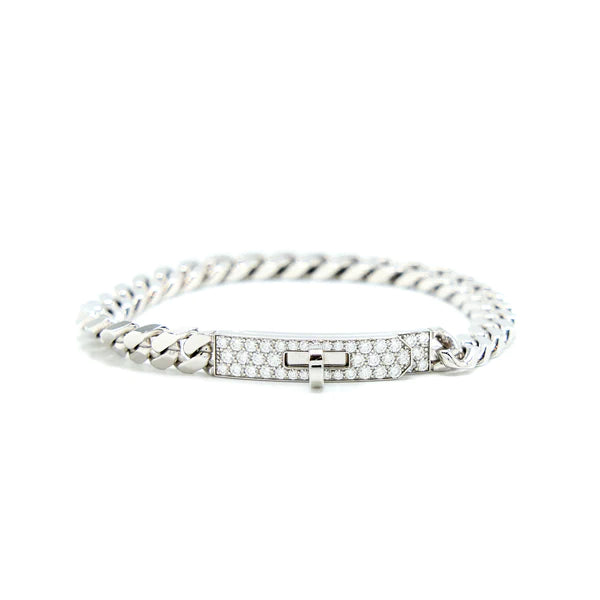 Aura KELLY CHAIN SILVER DIAMOND BRACELET