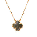 Aura CLOVER 15MM GRAUE PERLMUTT-HALSKETTE