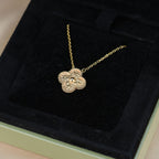 Aura CLOVER 15MM  BRONZING NECKLACE