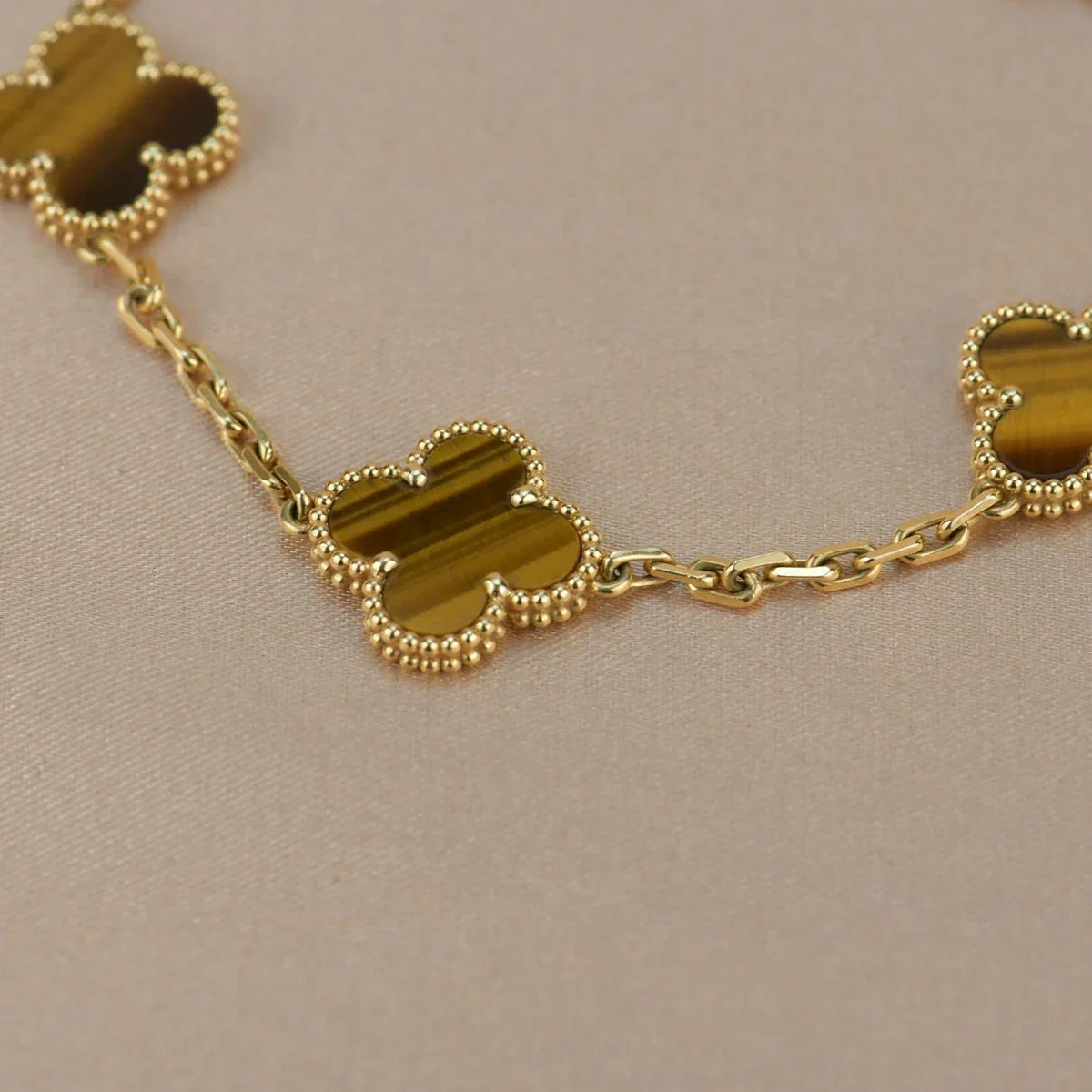 [Aura ]Neue CLOVER 5 MOTIVE TIGER EYE ARMBAND KOLLEKTION