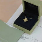 Aura CLOVER 15MM DIAMANT GOLD PERLMUTT HALSKETTE