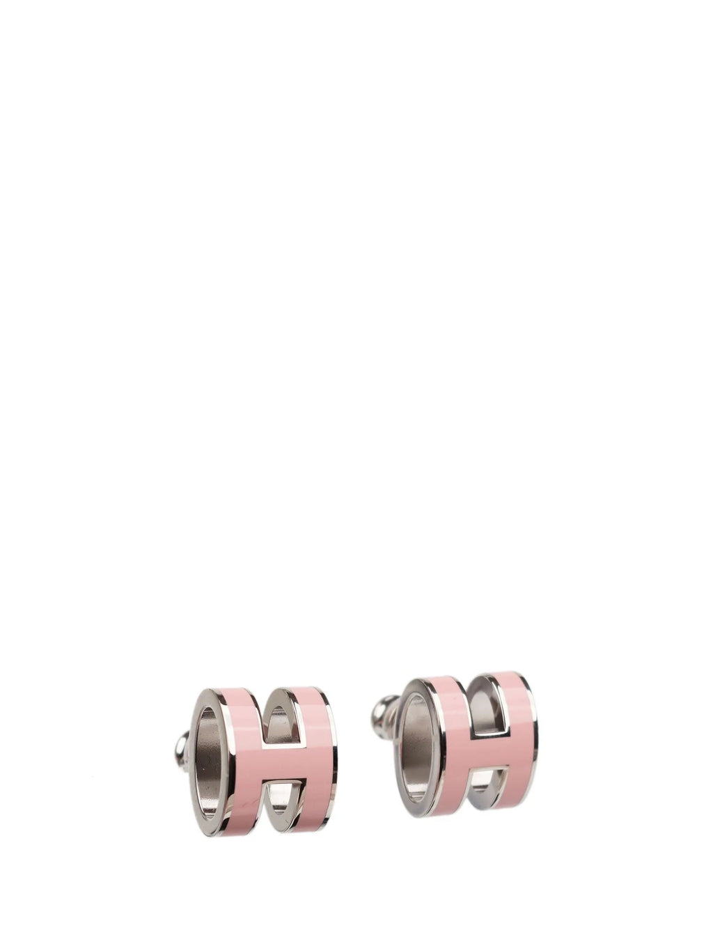 Aura MINI POP H SILVER EARRINGS PINK