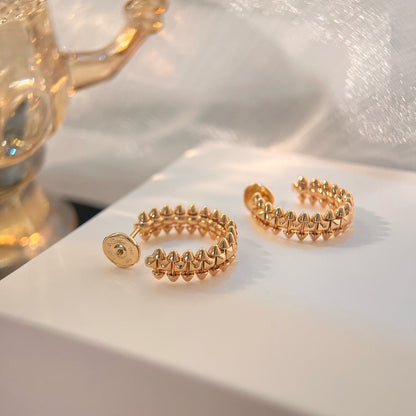 [⭐Aura ]CLASH SMALL HOOP EARRINGS