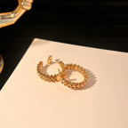 Aura CLASH SMALL HOOP EARRINGS