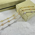 [Aura ]CLOVER 6 MOTIF DIAMOND LASER BRACELET
