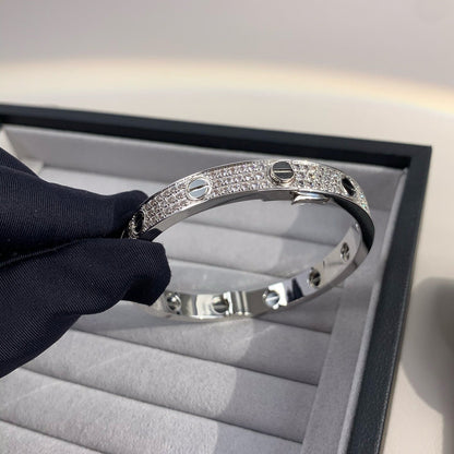 [⭐Aura ]LOVE BRACELET 6.1MM DIAMOND-PAVED CERAMIC