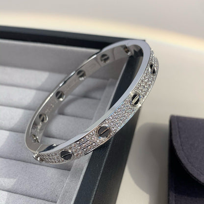 [⭐Aura ]LOVE BRACELET 6.1MM DIAMOND-PAVED CERAMIC