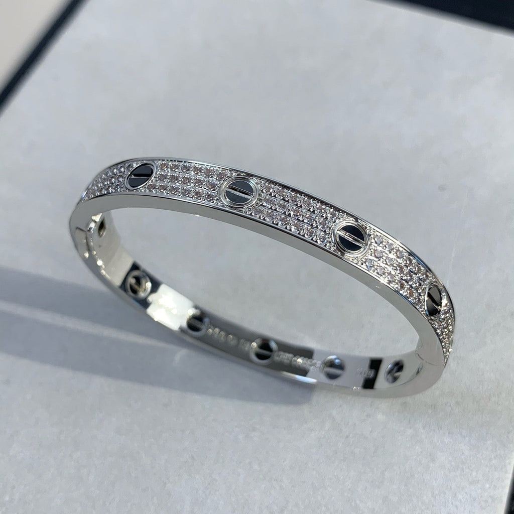 Aura LOVE BRACELET 6.1MM DIAMOND-PAVED CERAMIC
