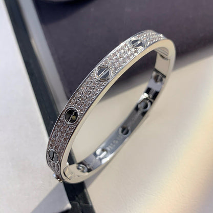 [⭐Aura ]LOVE BRACELET 6.1MM DIAMOND-PAVED CERAMIC