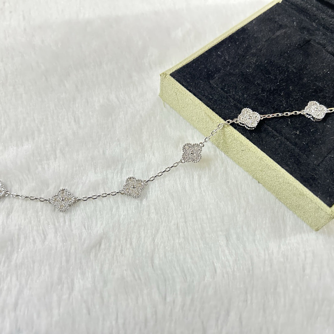 [⭐Aura ]New CLOVER 6 MOTIF DIAMOND BRACELET