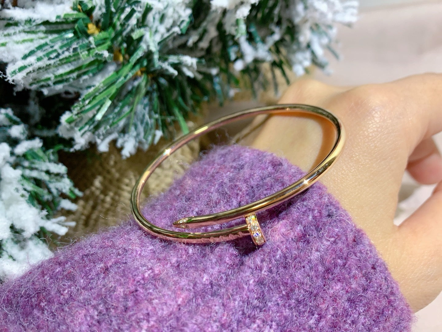 Aura JUSTE ARMBAND 2.5MM DIAMANTEN