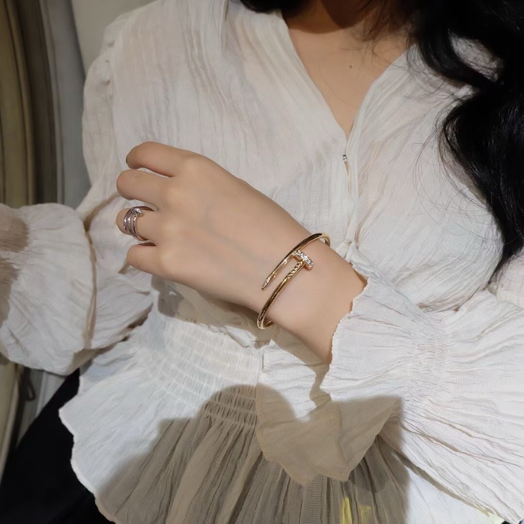 Aura JUSTE ARMBAND 3.5MM DIAMANTEN