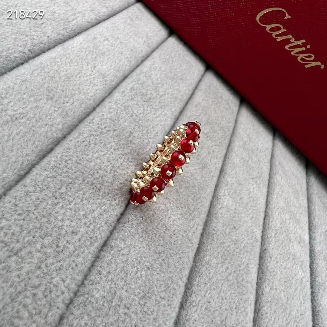 [Aura ] CLASH NEW COLORED GEMSTONE RING