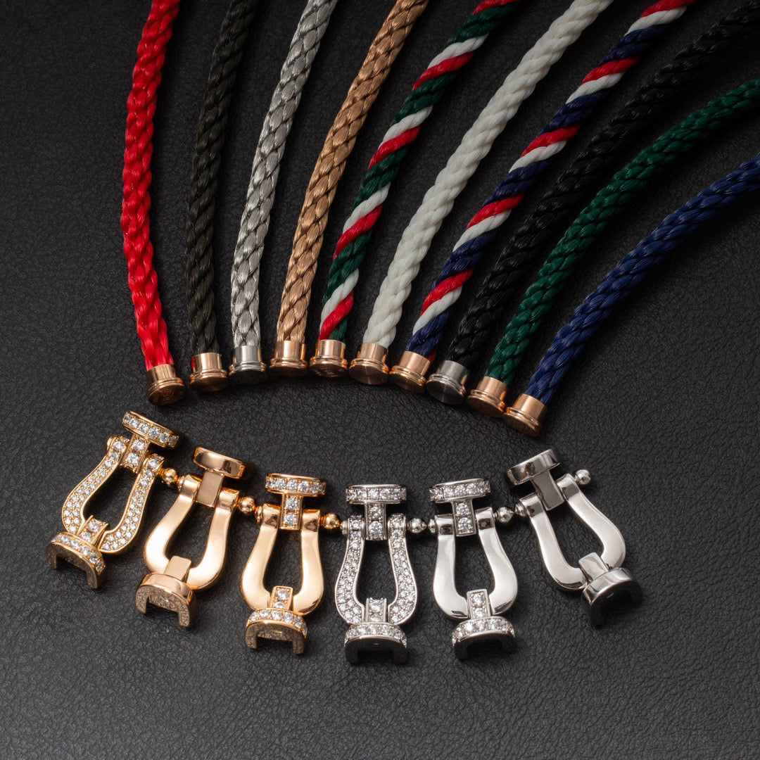 Aura FORCE LARGE HORSESHOE NO DIAMOND BRACELET SILVER