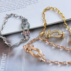Aura FORCE LARGE HORSESHOE CLASP  METAL BRACELET