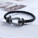 Aura FORCE LARGE SERIES HORSESHOE BLACK SAMURAI BRACELET