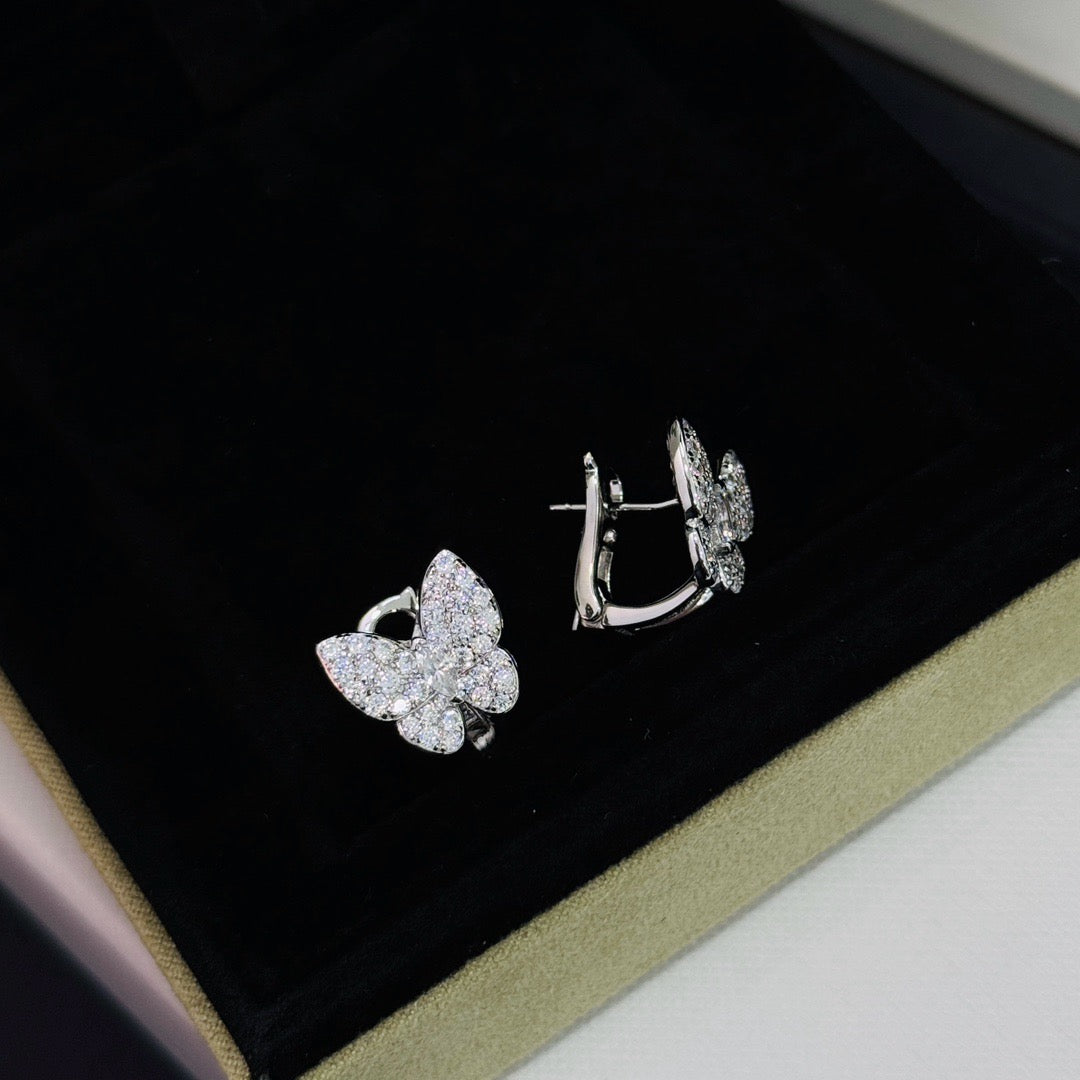 Aura BUTTERFLY ALL DIAMOND EARRINGS