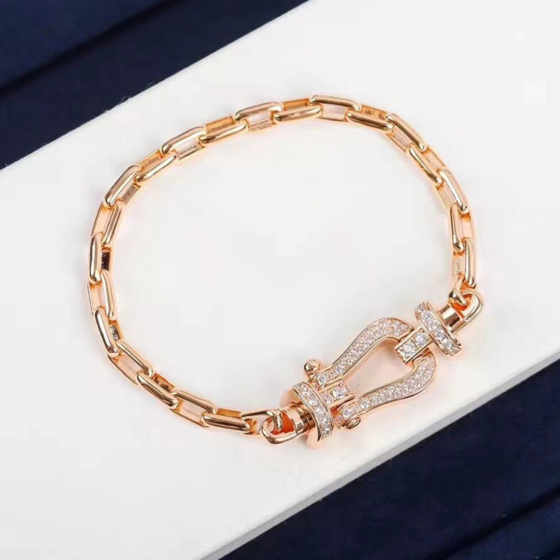 Aura FORCE LARGE HORSESHOE CLASP  METAL BRACELET