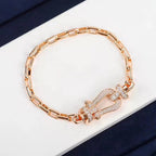 Aura FORCE LARGE HORSESHOE CLASP  METAL BRACELET